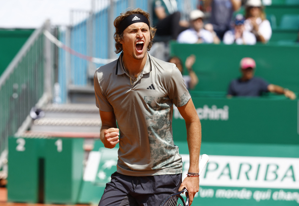 美网完胜蒙特卡洛大师赛，兹维列夫高光表现的简单介绍